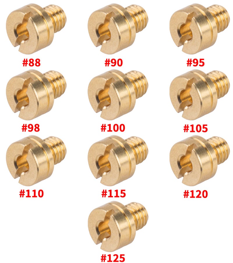 ORAEVY Carburetor Main jet kit Replace fit for VM22 Predator 212cc GX160 Honda GX200 CT200U 196cc KT196 Clones Go Kart Mini Bike Race Kart Dirt Bike Pit Bike ATVs Pack-15 From 88# To 125# - Image 2